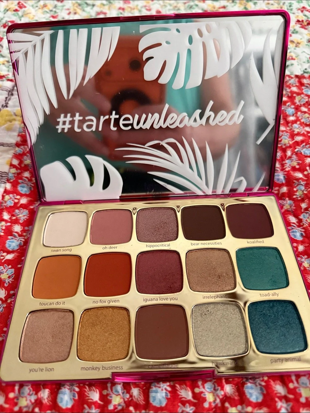 tarte Young Wild & Cruelty Free Purple and Teal Makeup Palette Case